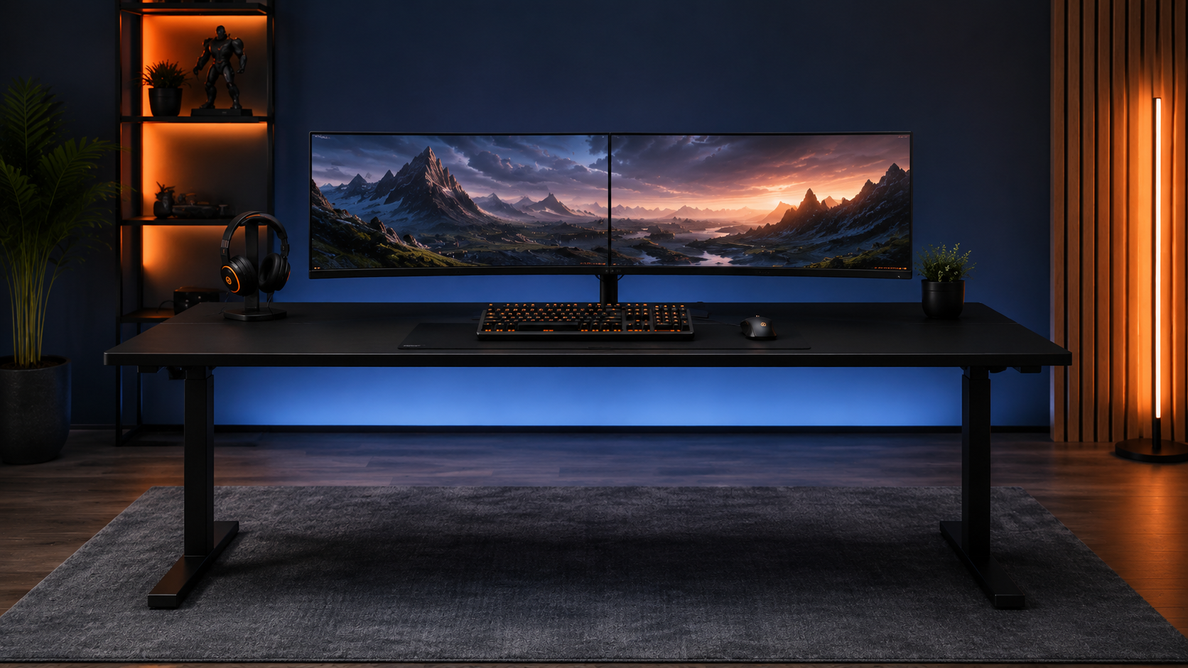 Mesa amplia para monitor grande o ultrawide
