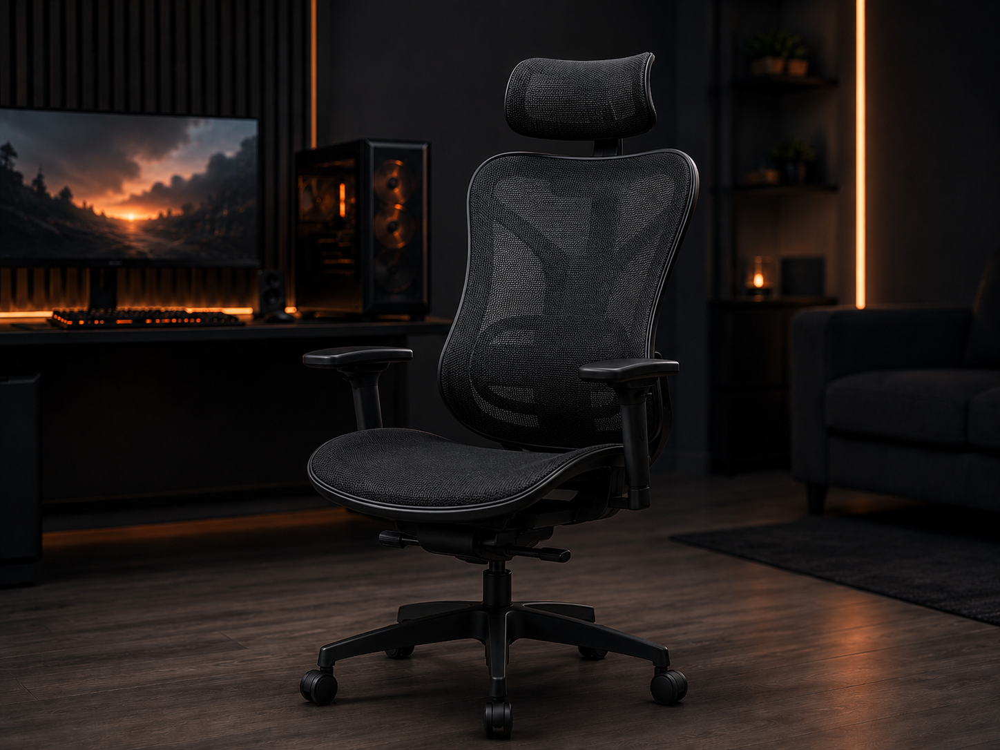 Silla ergonómica para setup