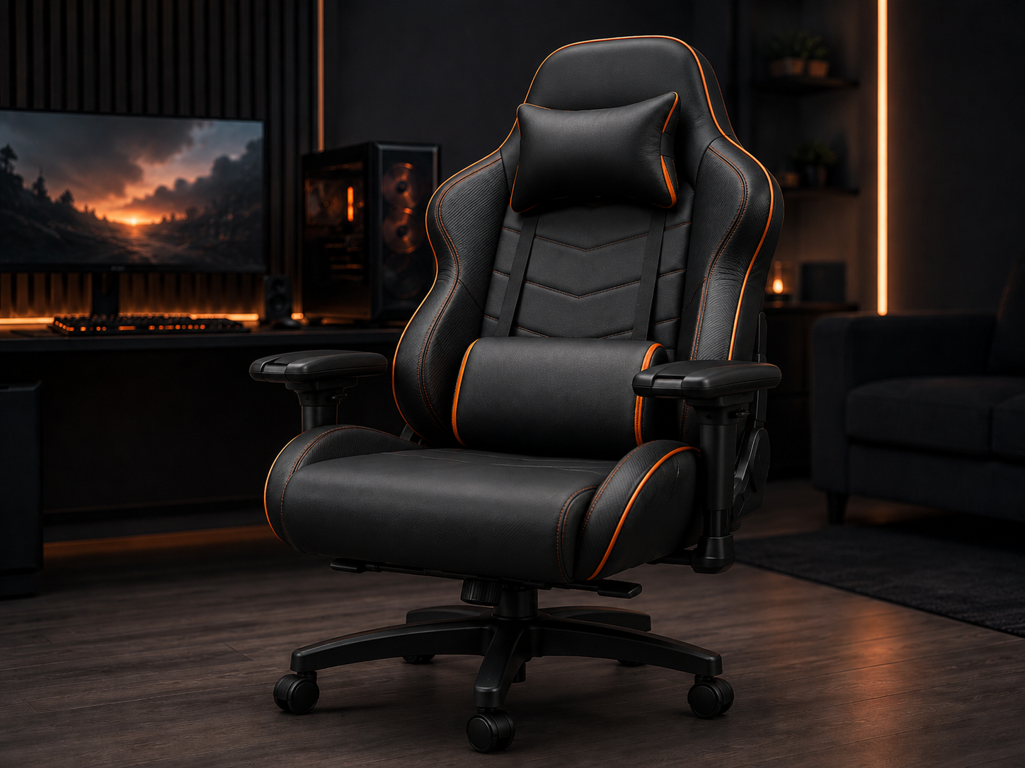Silla gaming XL grande y robusta